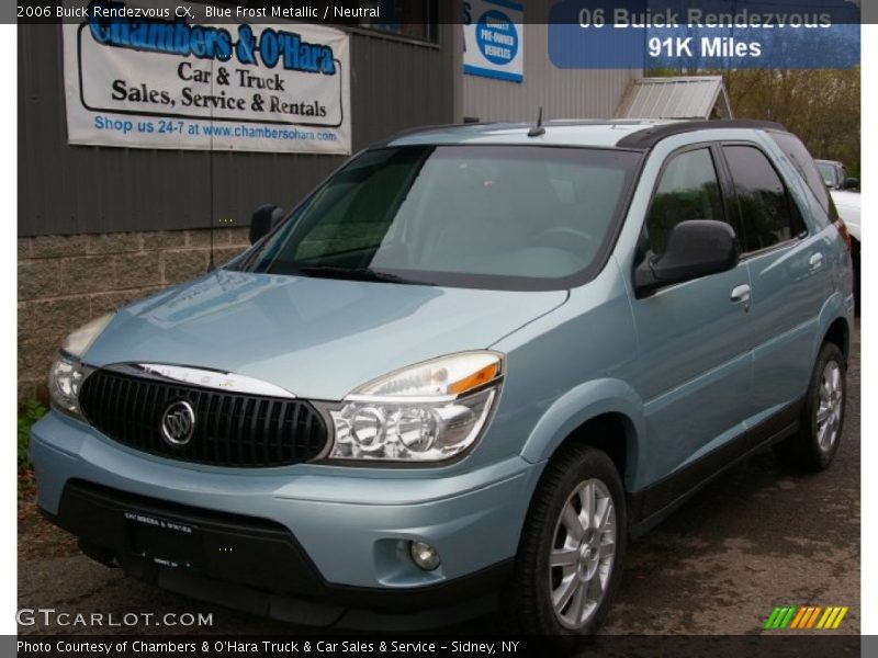 Blue Frost Metallic / Neutral 2006 Buick Rendezvous CX