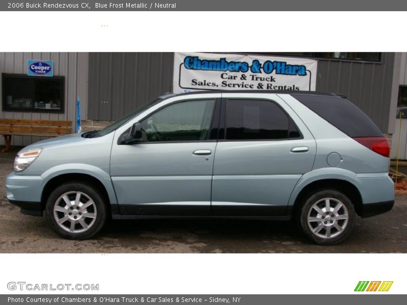 Blue Frost Metallic / Neutral 2006 Buick Rendezvous CX