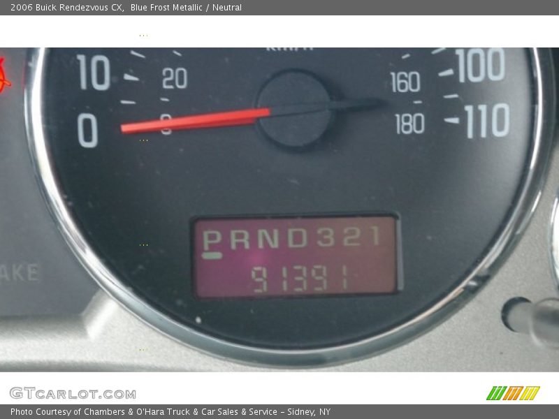 Blue Frost Metallic / Neutral 2006 Buick Rendezvous CX