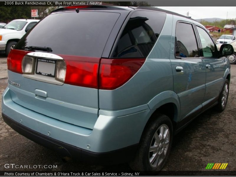 Blue Frost Metallic / Neutral 2006 Buick Rendezvous CX