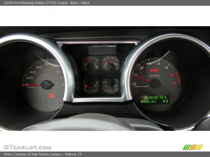 Black / Black 2008 Ford Mustang Shelby GT500 Coupe