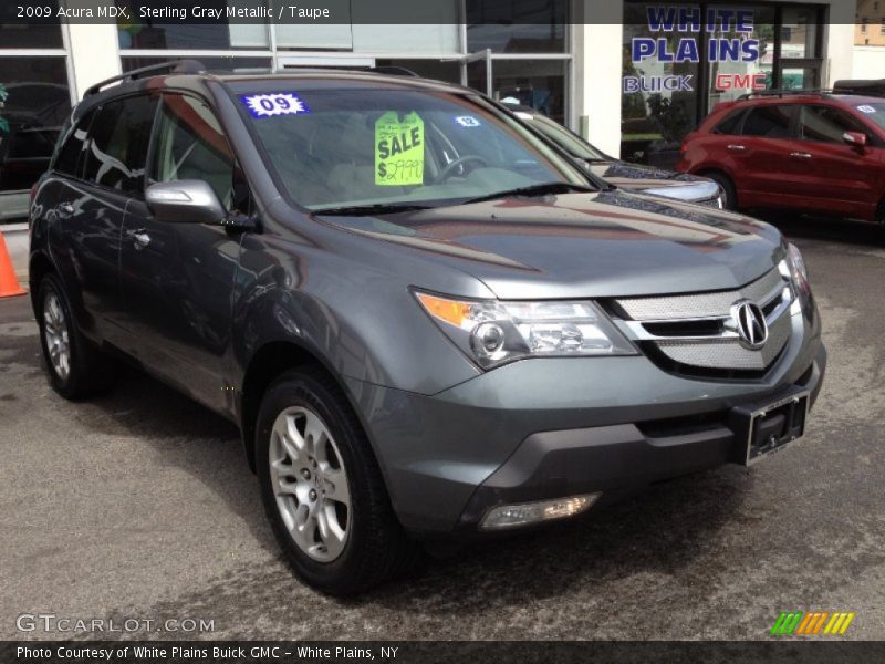 Sterling Gray Metallic / Taupe 2009 Acura MDX