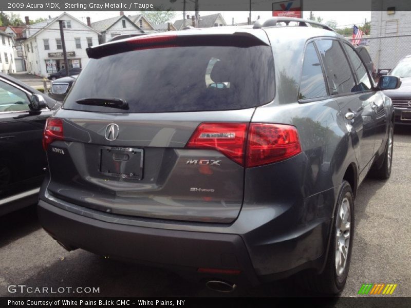 Sterling Gray Metallic / Taupe 2009 Acura MDX