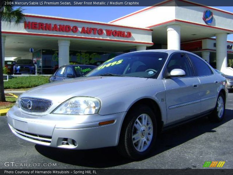 Silver Frost Metallic / Medium Graphite 2004 Mercury Sable LS Premium Sedan