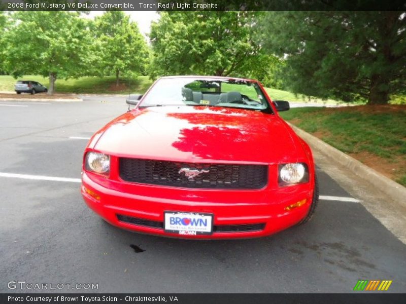 Torch Red / Light Graphite 2008 Ford Mustang V6 Deluxe Convertible