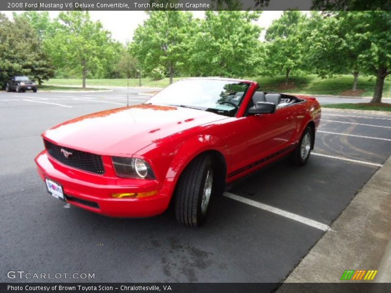 Torch Red / Light Graphite 2008 Ford Mustang V6 Deluxe Convertible