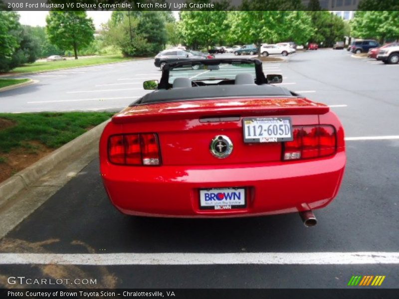 Torch Red / Light Graphite 2008 Ford Mustang V6 Deluxe Convertible