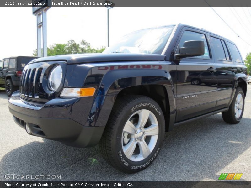 True Blue Pearl / Dark Slate Gray 2012 Jeep Patriot Sport