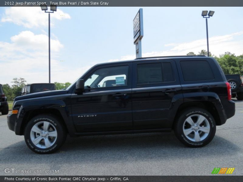 True Blue Pearl / Dark Slate Gray 2012 Jeep Patriot Sport