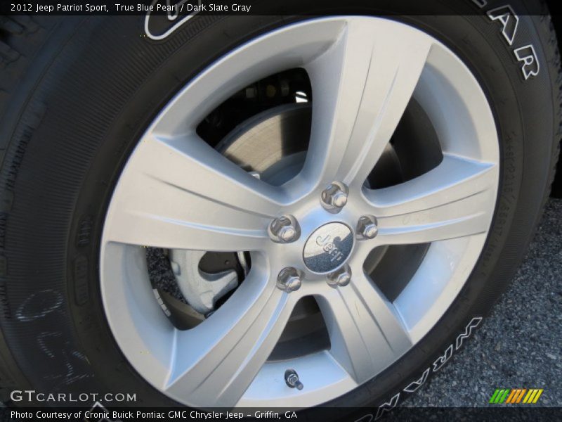 True Blue Pearl / Dark Slate Gray 2012 Jeep Patriot Sport