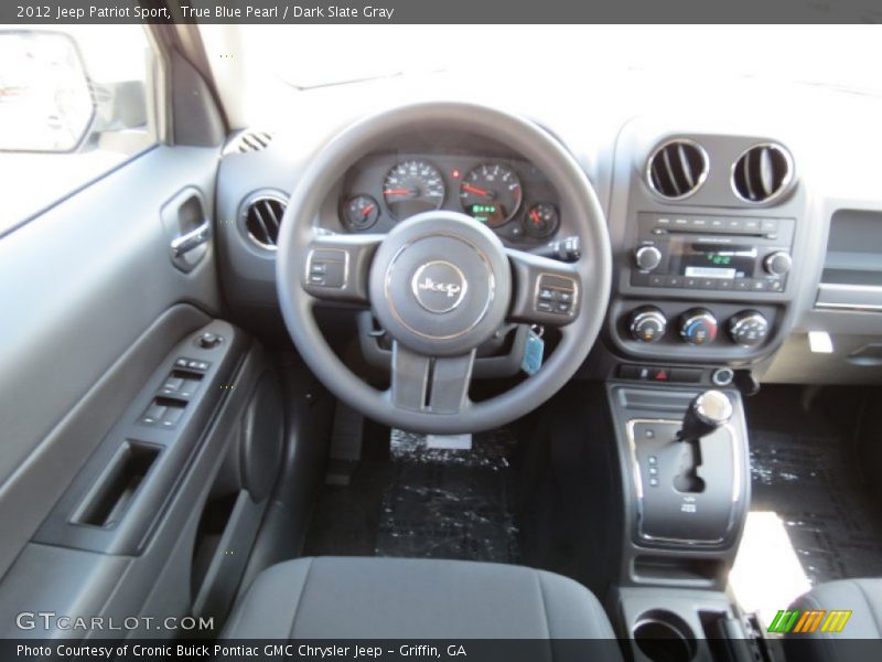 True Blue Pearl / Dark Slate Gray 2012 Jeep Patriot Sport
