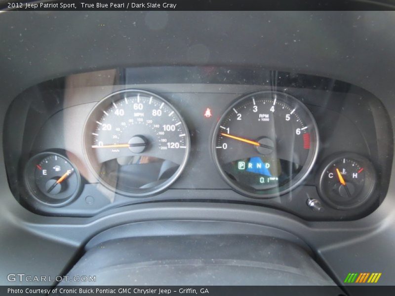 True Blue Pearl / Dark Slate Gray 2012 Jeep Patriot Sport