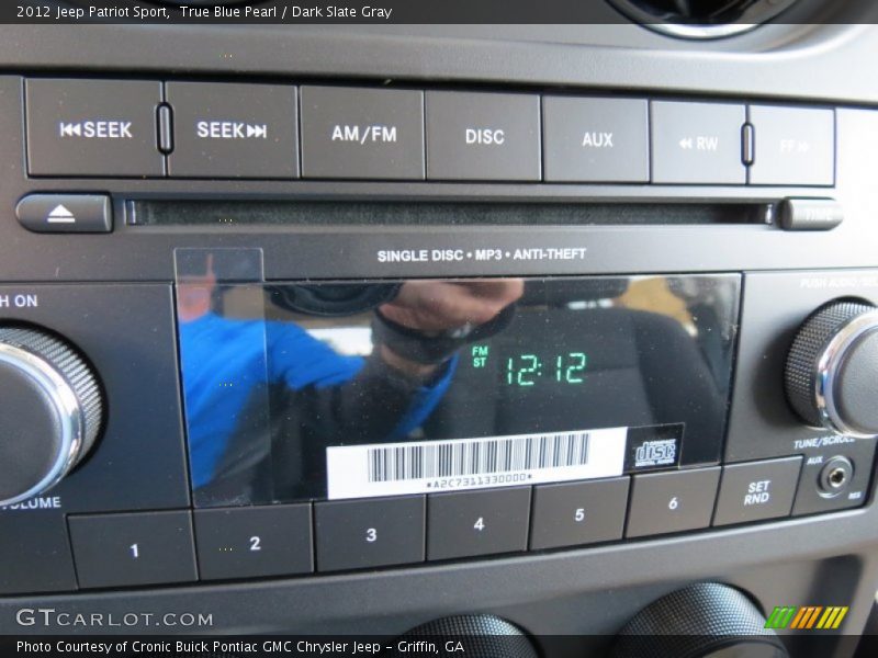 True Blue Pearl / Dark Slate Gray 2012 Jeep Patriot Sport