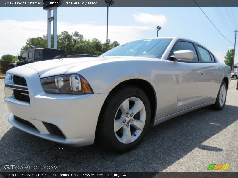 Bright Silver Metallic / Black 2012 Dodge Charger SE