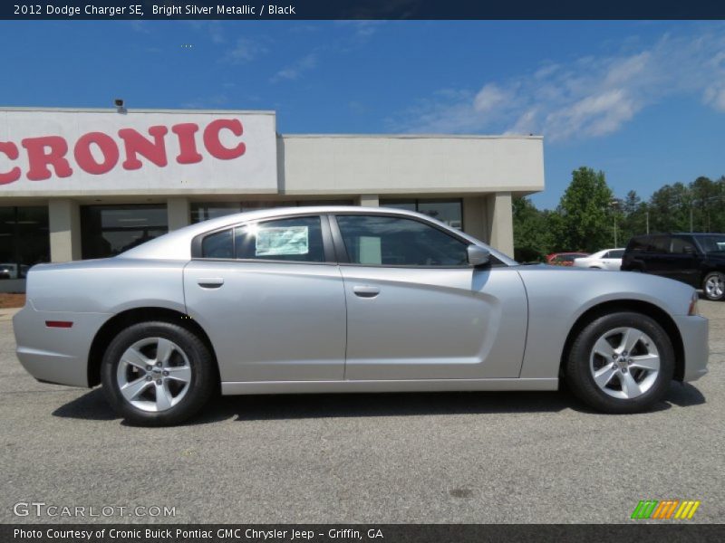 Bright Silver Metallic / Black 2012 Dodge Charger SE