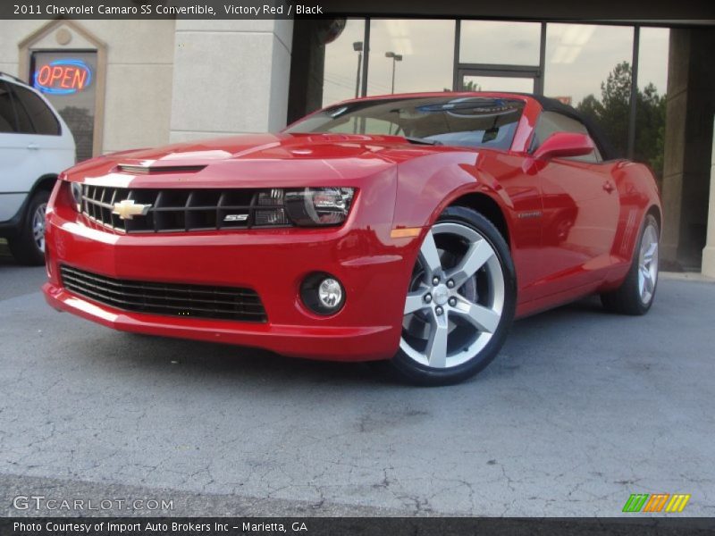 Victory Red / Black 2011 Chevrolet Camaro SS Convertible