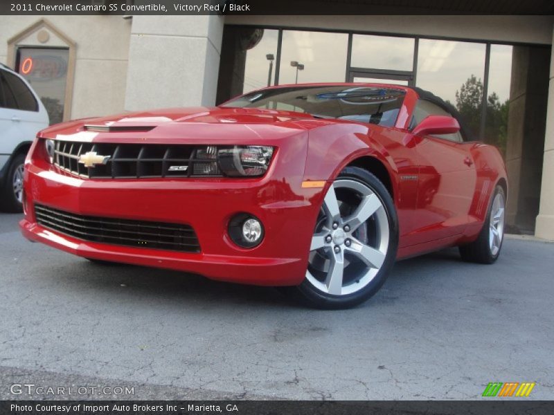 Victory Red / Black 2011 Chevrolet Camaro SS Convertible
