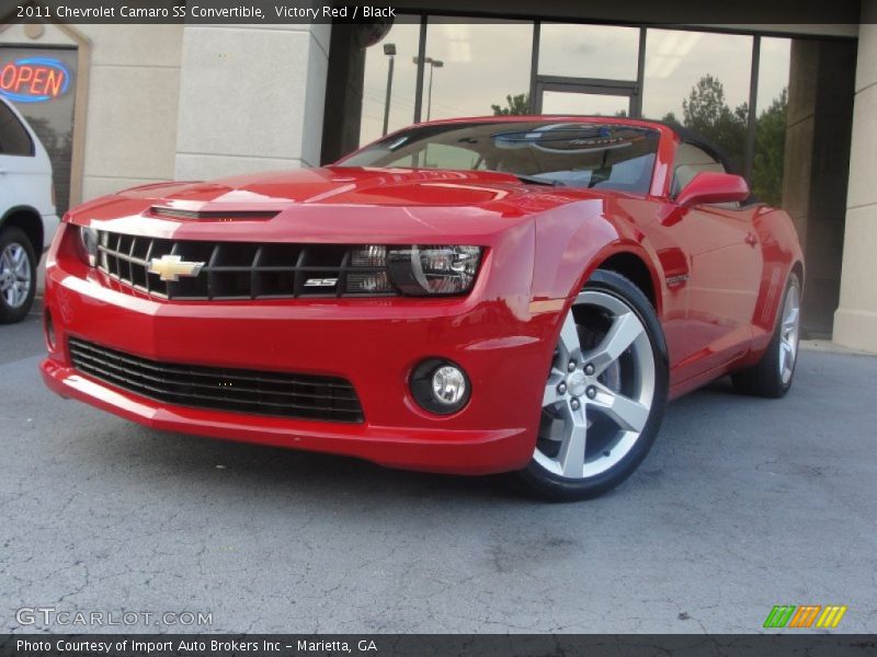 Victory Red / Black 2011 Chevrolet Camaro SS Convertible