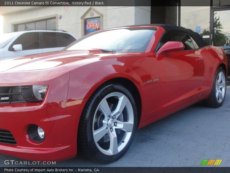 Victory Red / Black 2011 Chevrolet Camaro SS Convertible