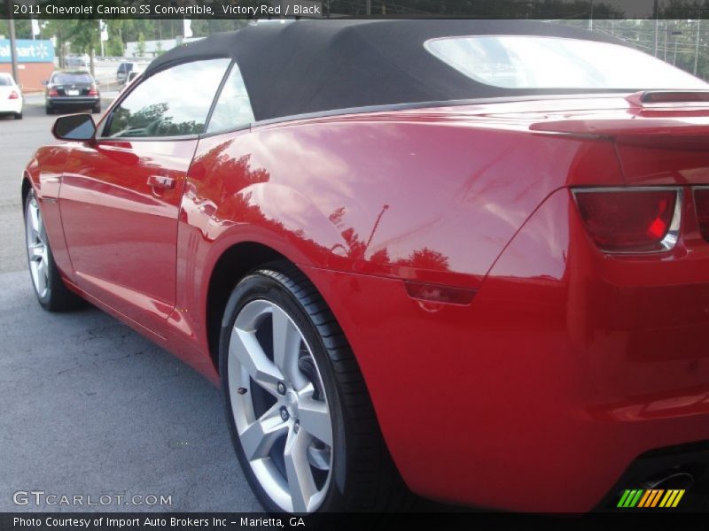 Victory Red / Black 2011 Chevrolet Camaro SS Convertible