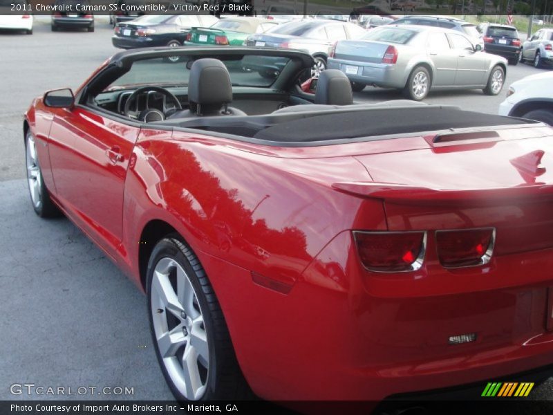 Victory Red / Black 2011 Chevrolet Camaro SS Convertible