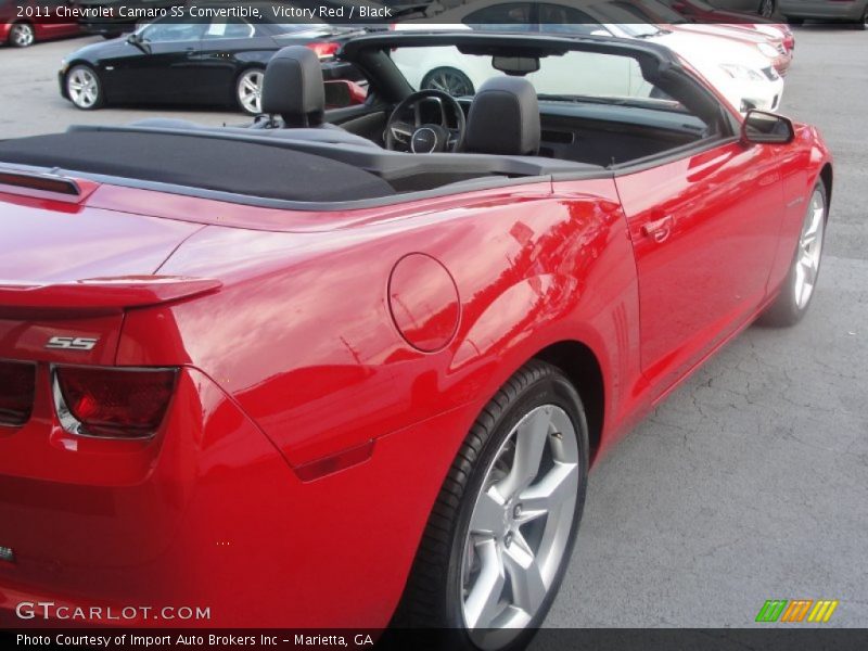 Victory Red / Black 2011 Chevrolet Camaro SS Convertible