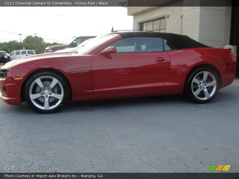 Victory Red / Black 2011 Chevrolet Camaro SS Convertible