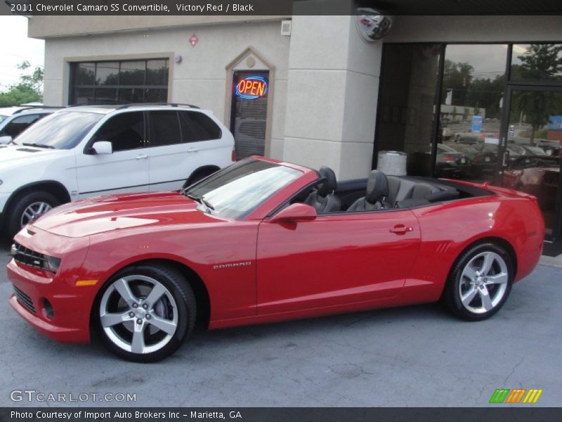 Victory Red / Black 2011 Chevrolet Camaro SS Convertible