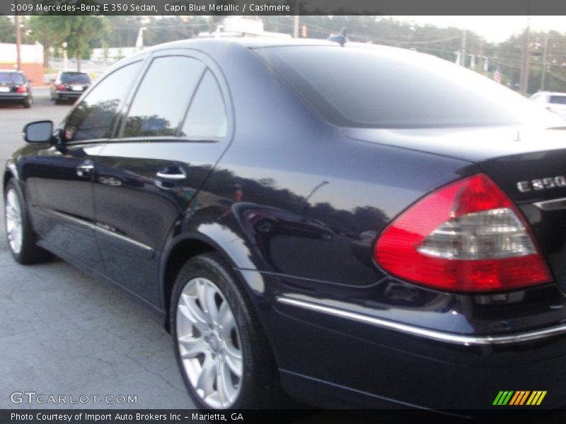Capri Blue Metallic / Cashmere 2009 Mercedes-Benz E 350 Sedan