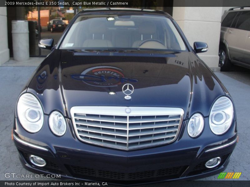 Capri Blue Metallic / Cashmere 2009 Mercedes-Benz E 350 Sedan