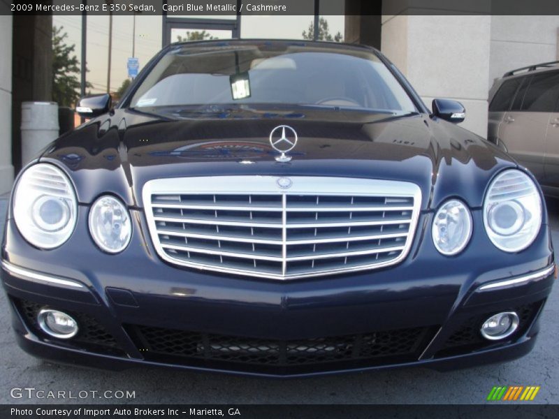 Capri Blue Metallic / Cashmere 2009 Mercedes-Benz E 350 Sedan