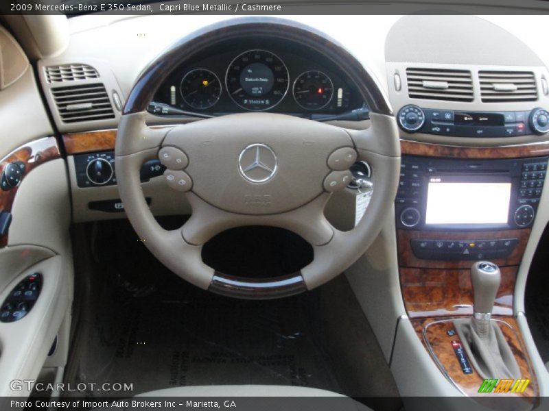 Capri Blue Metallic / Cashmere 2009 Mercedes-Benz E 350 Sedan