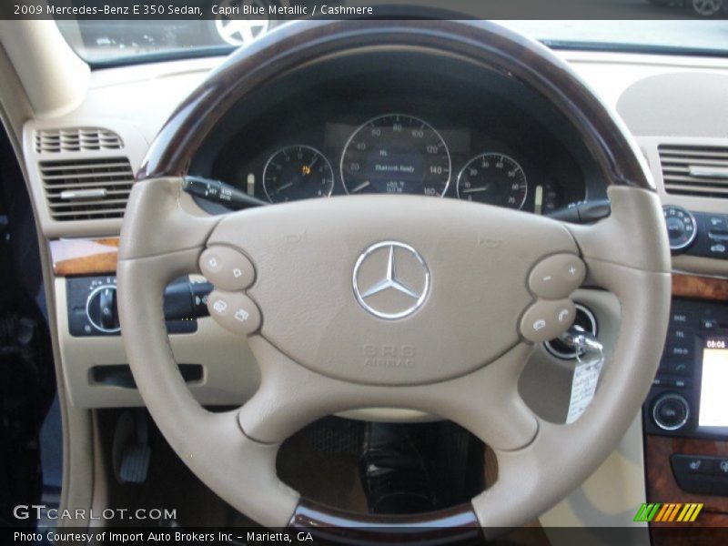 Capri Blue Metallic / Cashmere 2009 Mercedes-Benz E 350 Sedan