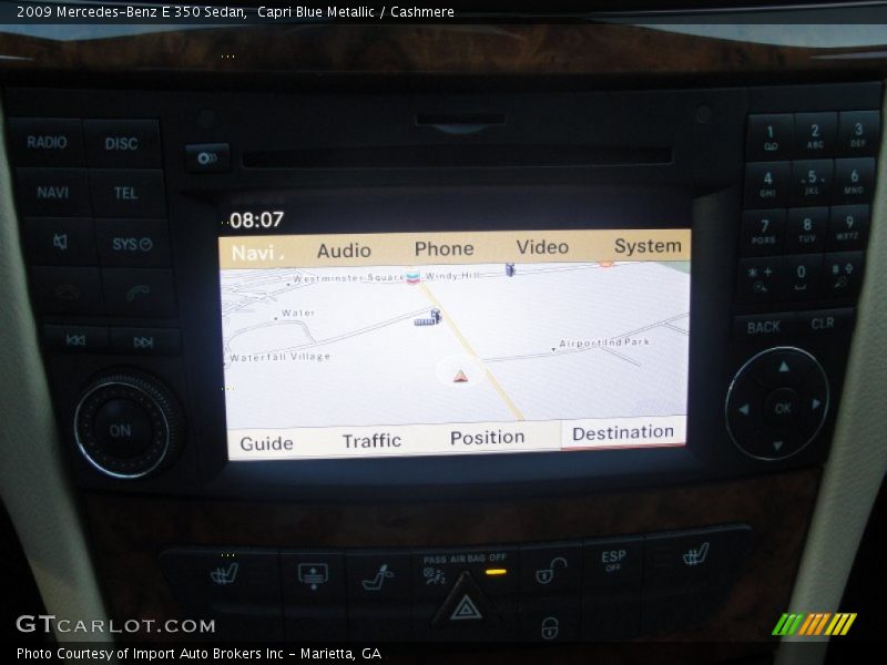 Capri Blue Metallic / Cashmere 2009 Mercedes-Benz E 350 Sedan