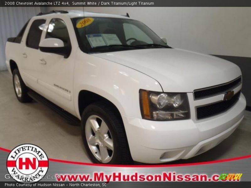 Summit White / Dark Titanium/Light Titanium 2008 Chevrolet Avalanche LTZ 4x4