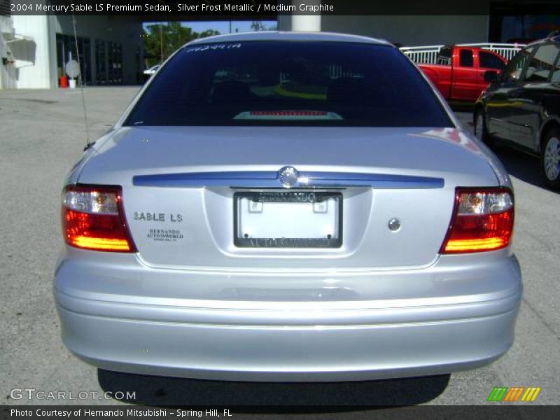 Silver Frost Metallic / Medium Graphite 2004 Mercury Sable LS Premium Sedan