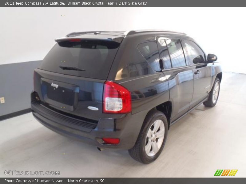Brilliant Black Crystal Pearl / Dark Slate Gray 2011 Jeep Compass 2.4 Latitude