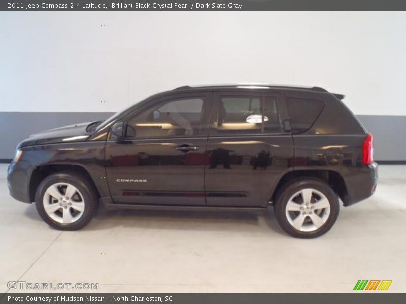 Brilliant Black Crystal Pearl / Dark Slate Gray 2011 Jeep Compass 2.4 Latitude