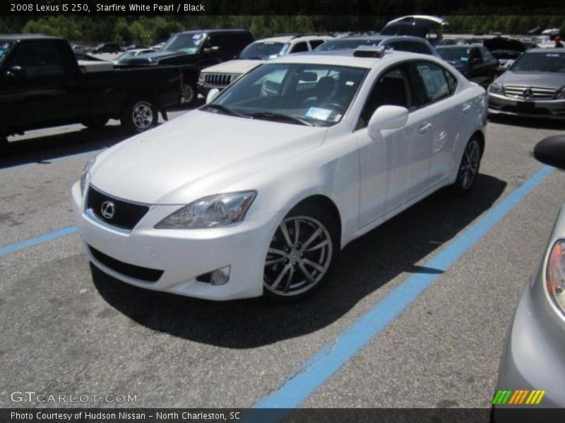 Starfire White Pearl / Black 2008 Lexus IS 250