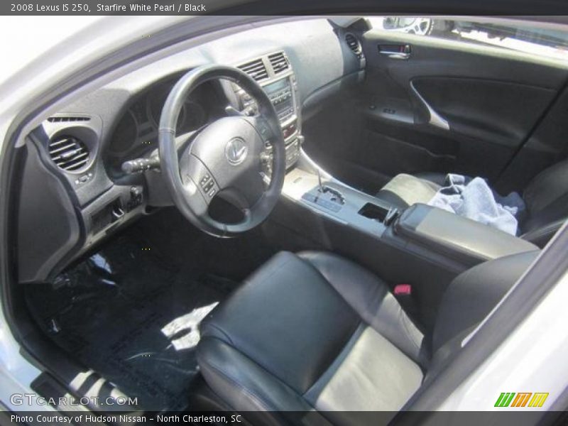 Starfire White Pearl / Black 2008 Lexus IS 250