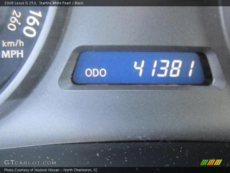 Starfire White Pearl / Black 2008 Lexus IS 250