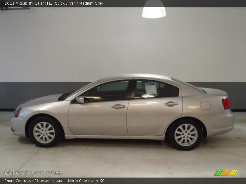 Quick Silver / Medium Gray 2011 Mitsubishi Galant FE