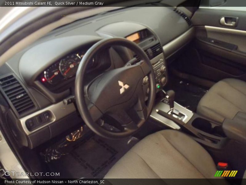 Quick Silver / Medium Gray 2011 Mitsubishi Galant FE