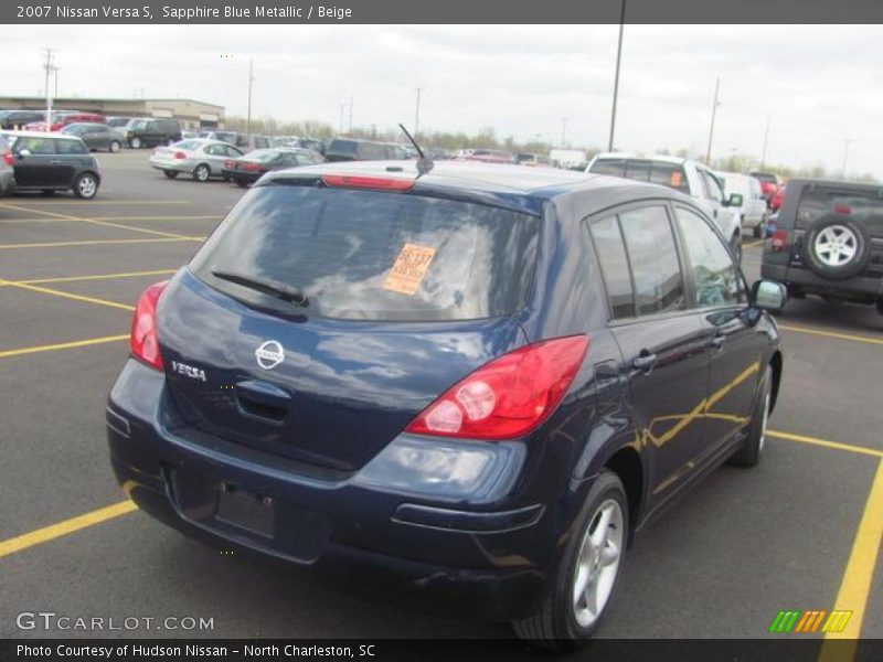 Sapphire Blue Metallic / Beige 2007 Nissan Versa S