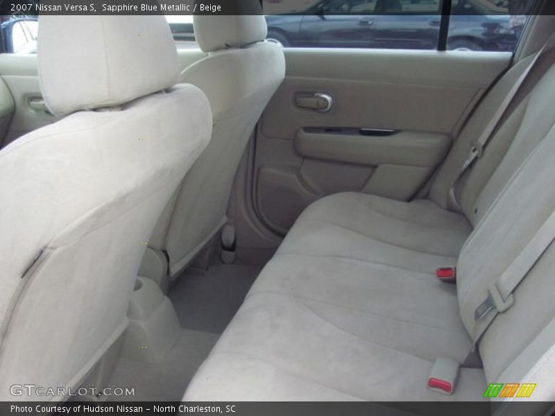 Sapphire Blue Metallic / Beige 2007 Nissan Versa S