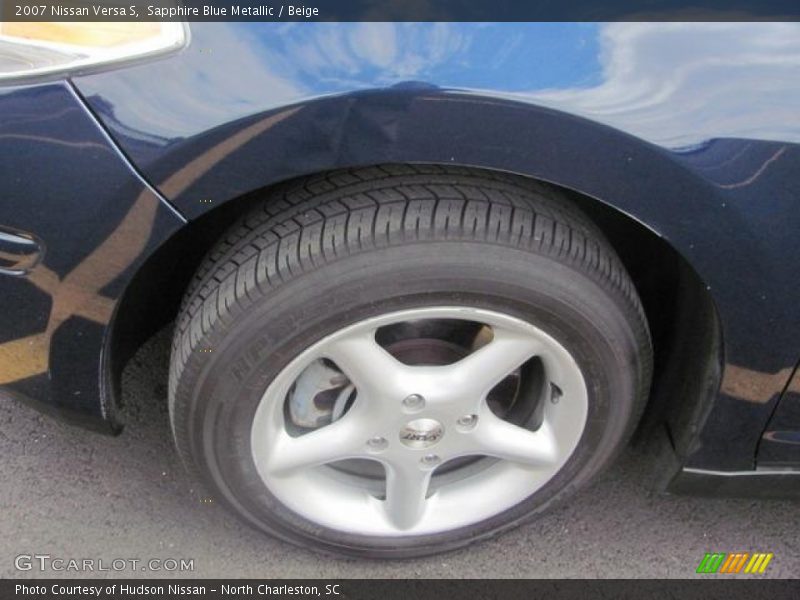 Sapphire Blue Metallic / Beige 2007 Nissan Versa S