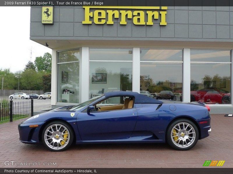 Tour de France Blue / Beige 2009 Ferrari F430 Spider F1