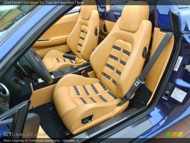 Front Seat of 2009 F430 Spider F1