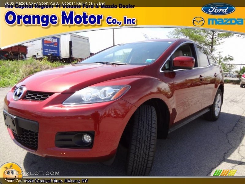 Copper Red Mica / Sand 2009 Mazda CX-7 Sport AWD