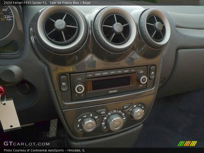 Controls of 2009 F430 Spider F1